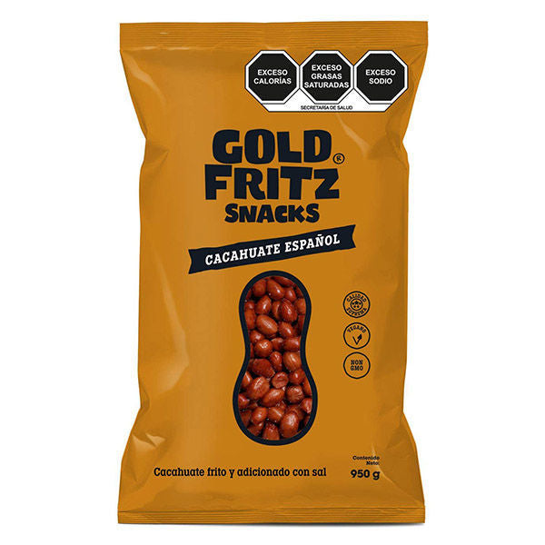Cacahuate español Gold Fritz bolsa de 950 g