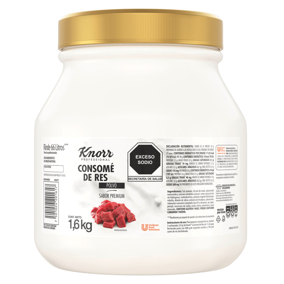 Consomé de res Knorr Professional 1.6 kg