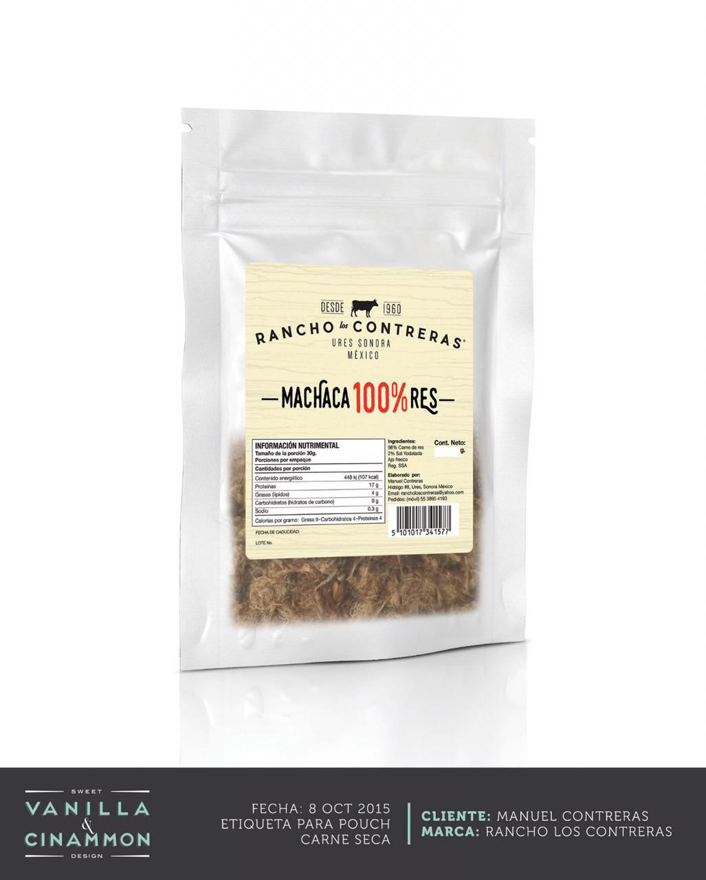 Machaca de res Rancho Los Contreras 500 g