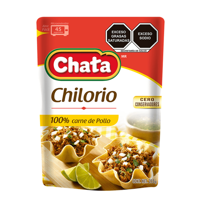 Chilorio Chata de pollo pouch 215 g