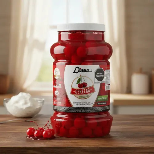 Cereza Roja Diana con Tallo 3.4 kg