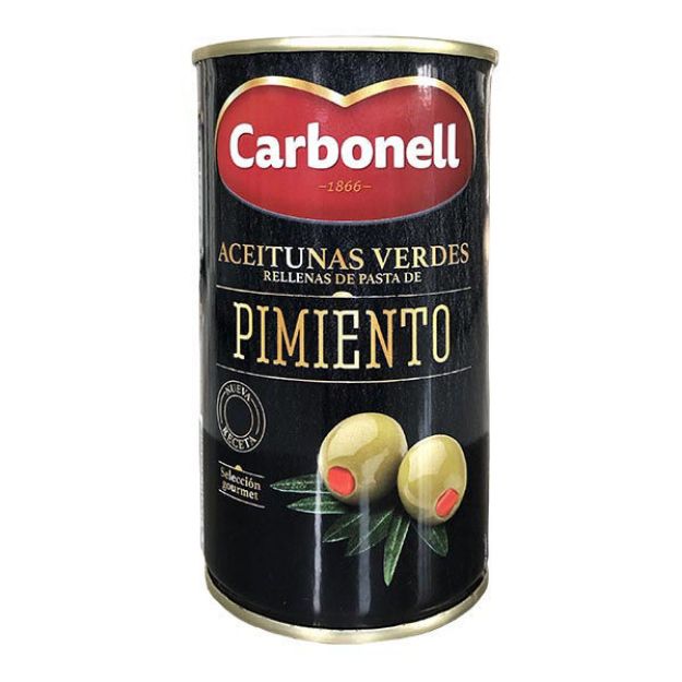 Aceituna verde rellena de pimiento Carbonell 340 g