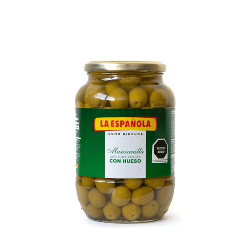 Aceituna verde con hueso La Española 835 g