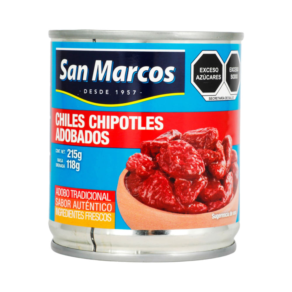 Chiles chipotles San Marcos 215 g