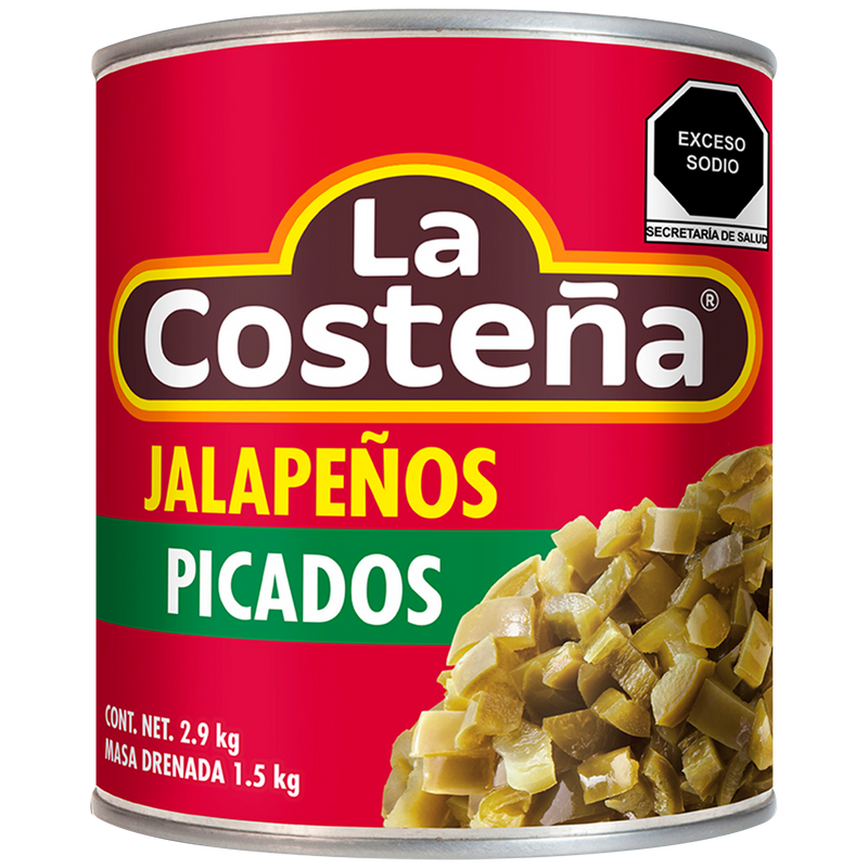 Chiles jalapeños picados La Costeña 2.9 kg