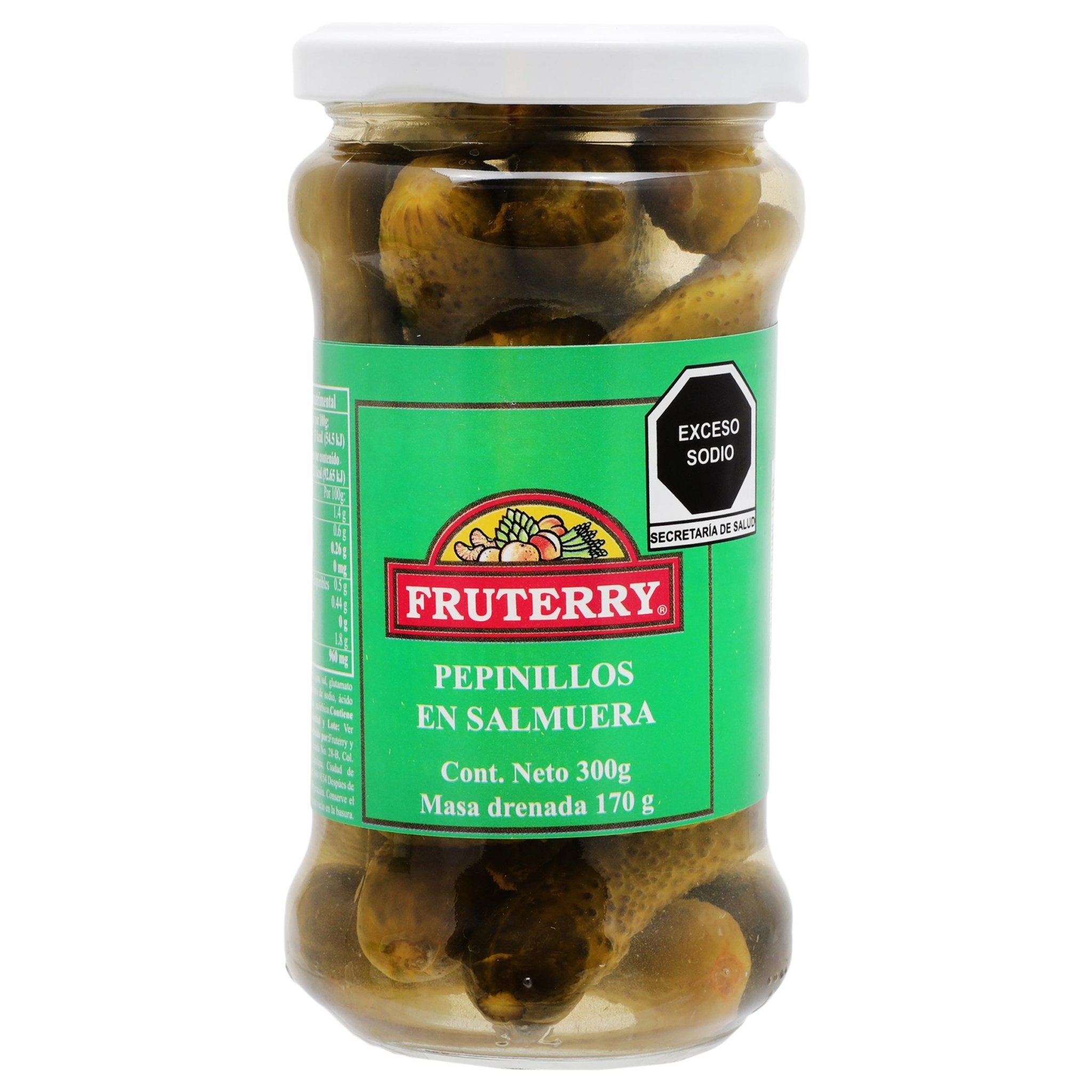Pepinillos en salmuera Fruterry 300 g