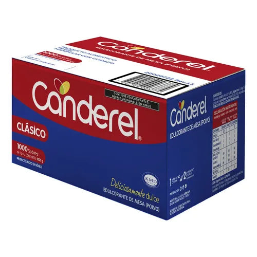 Endulzante Canderel Clásico — 1,000 sobres de 1 g
