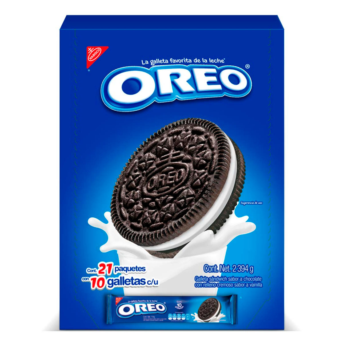 Galletas Oreo — Caja con 21 paquetes de 114 g