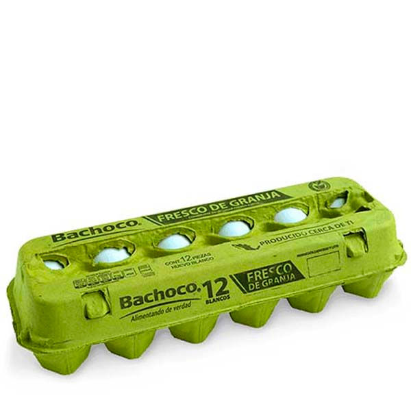 Huevo blanco Bachoco — 12 piezas