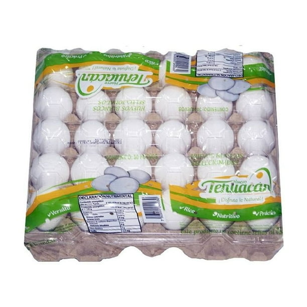 Huevo blanco Tehuacán — 30 piezas