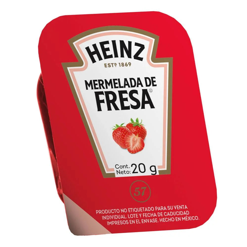 Mermelada de fresa Heinz — 120 porciones de 20 g