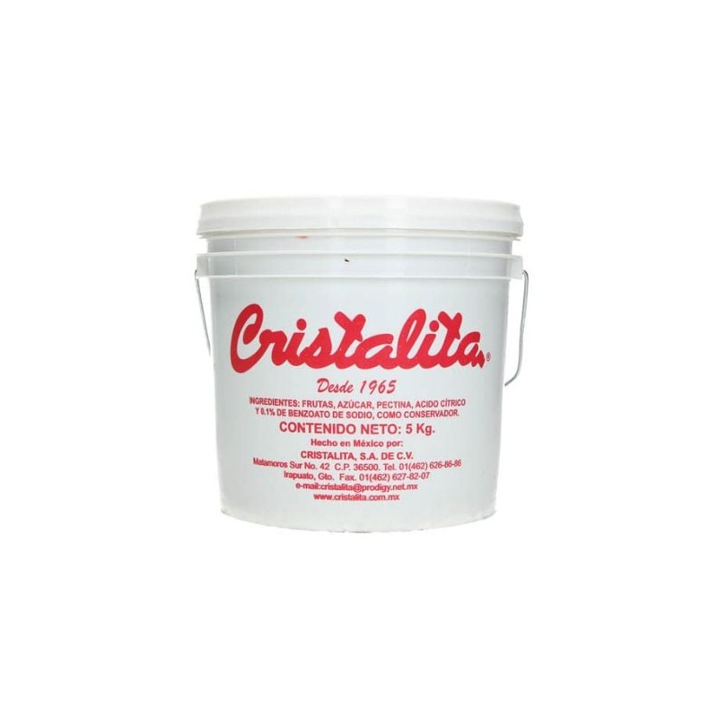 Mermelada de fresa Cristalita — Cubeta 5 kg