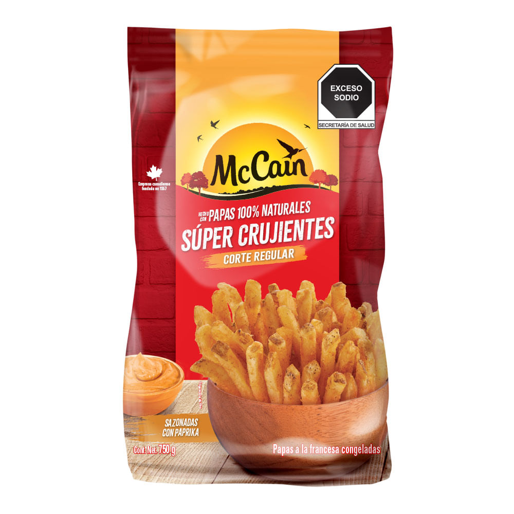 Papas McCain Corte Regular con Paprika 750 g
