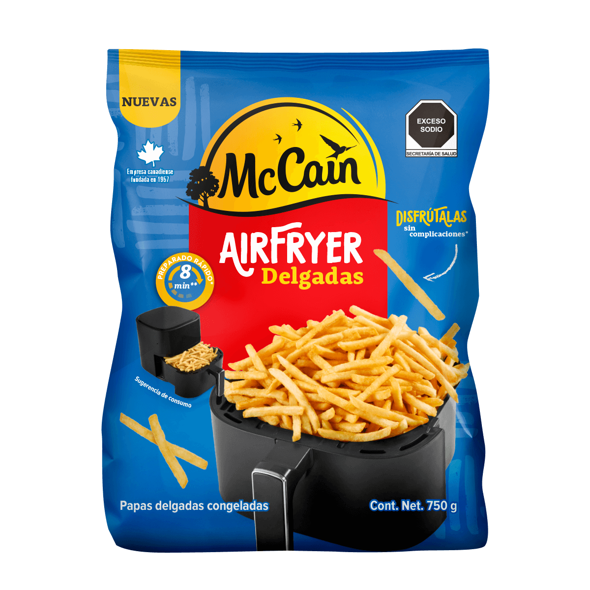 Papas McCain AirFryer Delgadas 750 g