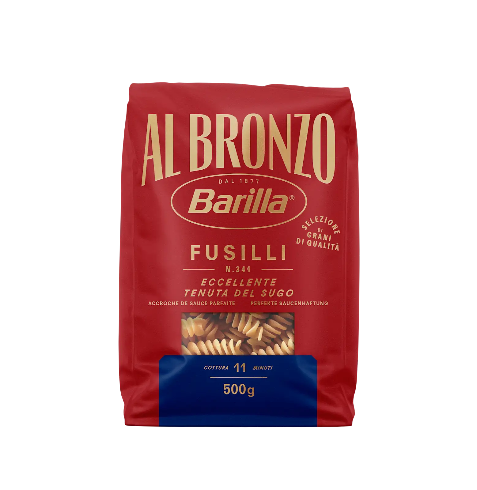 Pasta Barilla Al Bronzo Fusilli 18 x 500 g