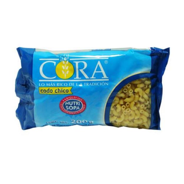 Pasta Codo Chico Cora 20 x 200 g