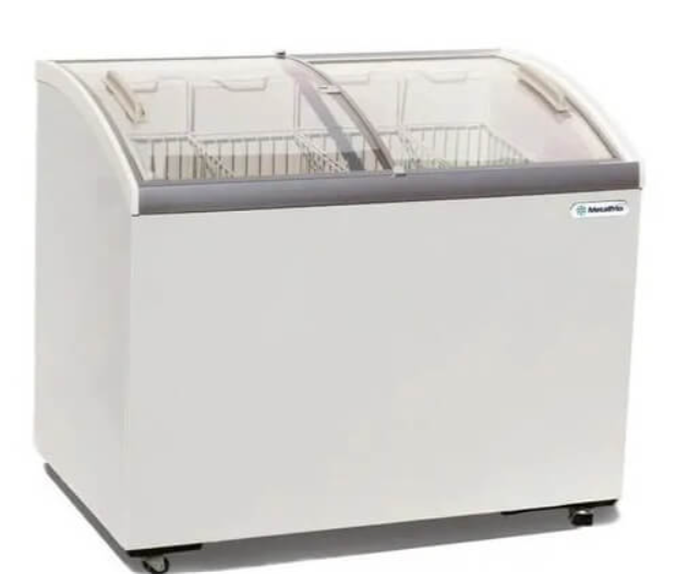 Congelador Horizontal Metalfrio CHC400 puertas corredizas cristal curvo