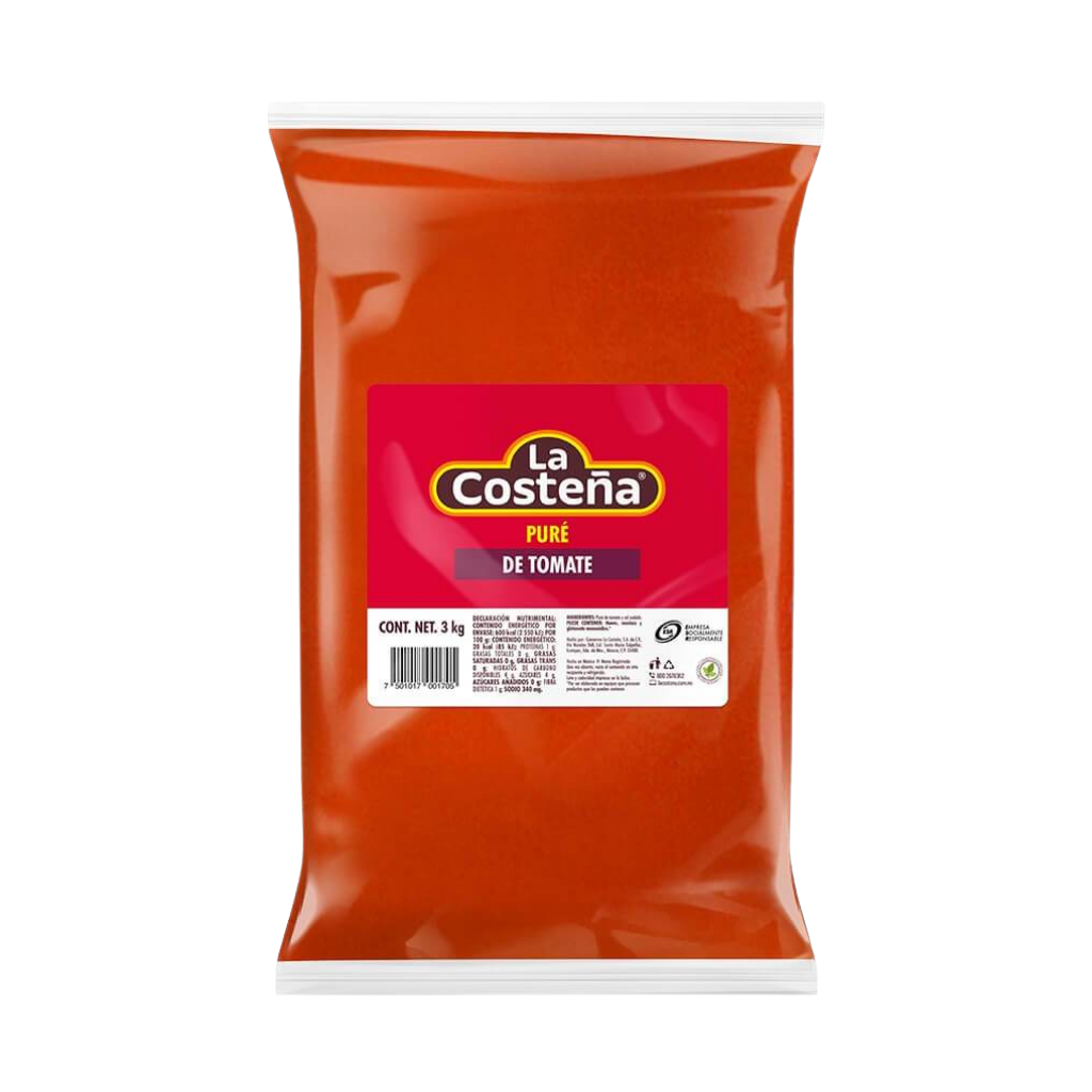 Puré de Tomate La Costeña 4 x 3 kg