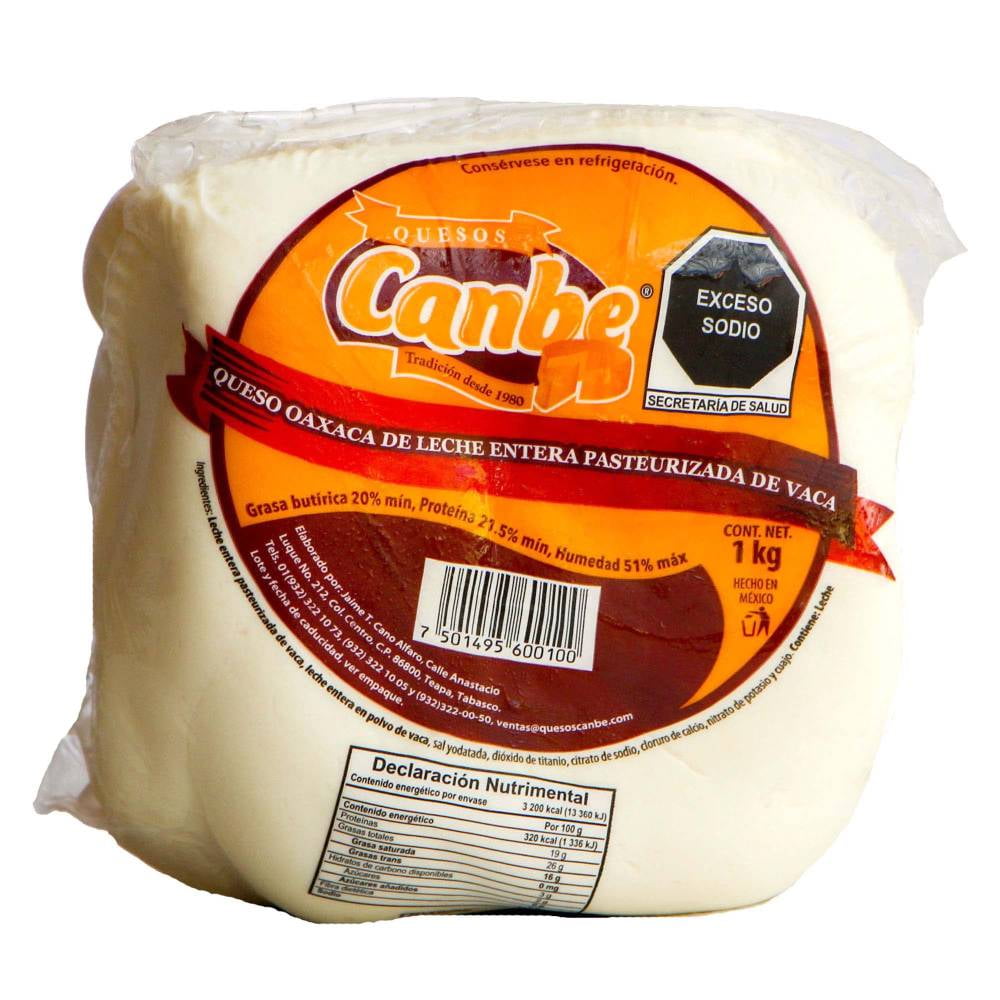 Queso Oaxaca Canbe 1 kg